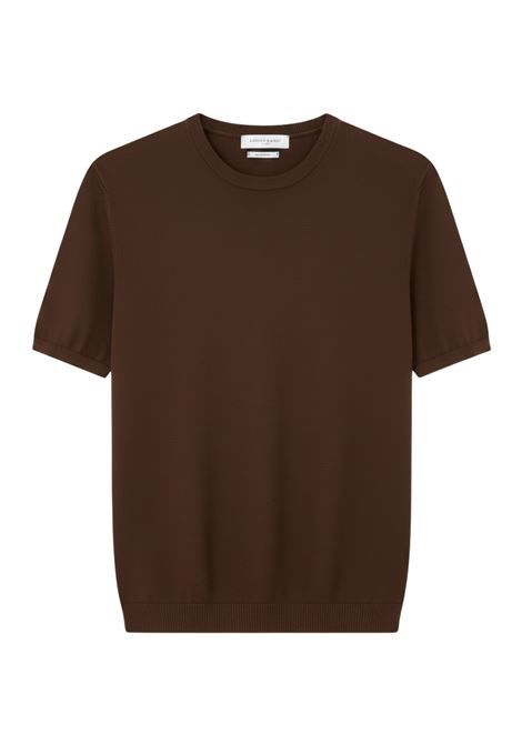 Men's Crepe Cotton Crewneck T-Shirt in Brown DANIELE FIESOLI |  | 03070033